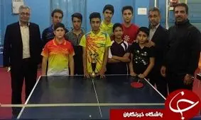 مسابقات تنیس روز میز مدارس متوسطه دوره اول بههبان برگزار شد