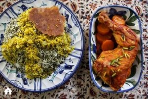 آموزش آشپزی | غذای ایرانی - باقالی پلو با مرغ