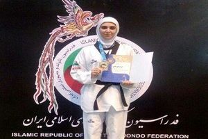 برتری بانوی تکواندوکار کردستانی در رقابت‌های قهرمانی کشور