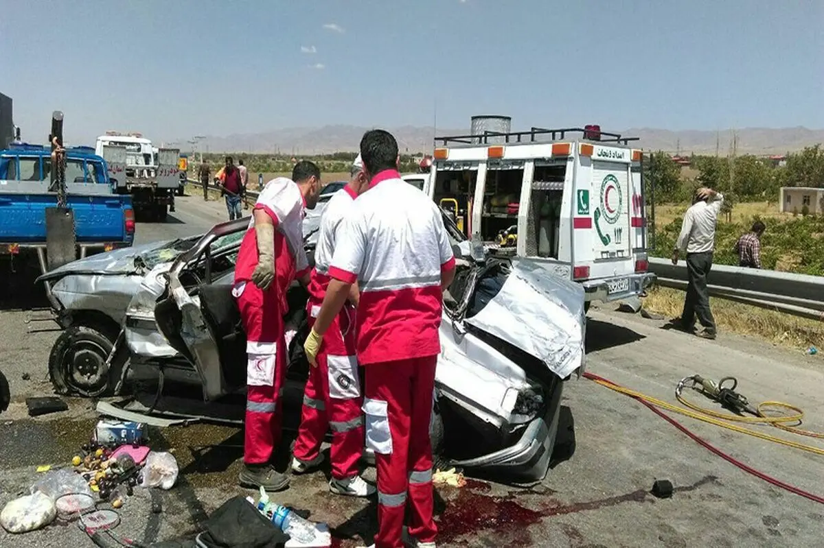 مرگ 2 نفر در واژگونی پراید