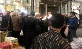 صف بلند و عجیب برای خرید پسته 200 هزار تومانی شب یلدا