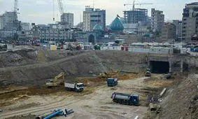 عکس/ساخت بزرگ‌ترین زیرگذر کربلا به دست ایرانی‌ها