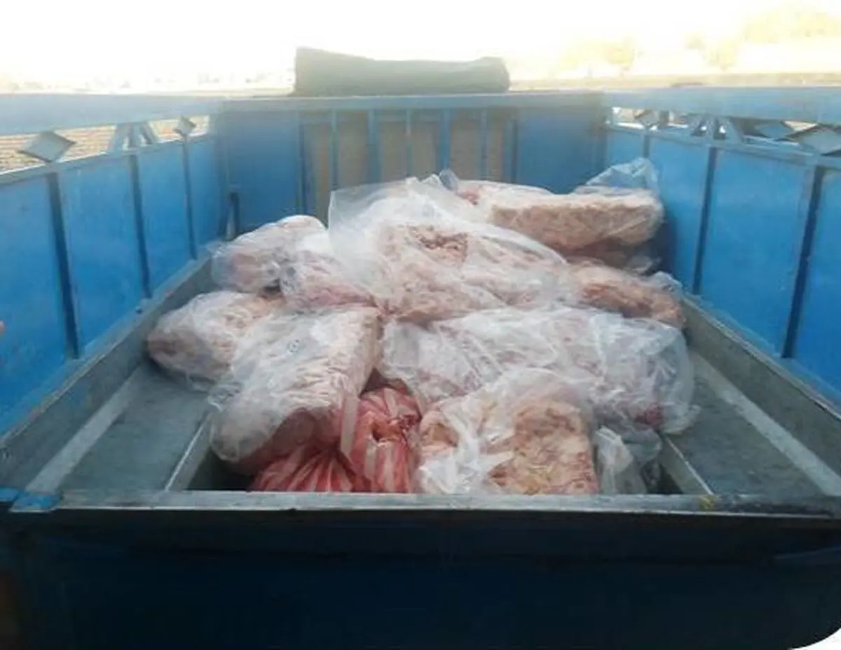 کشف بیش از 2 تن گوشت مرغ غیربهداشتی در ملارد