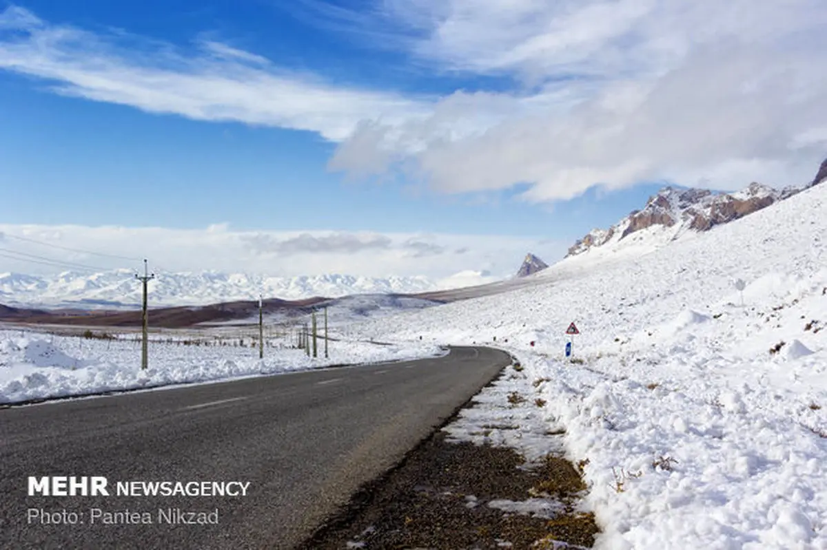 ارتفاعات کردستان سفیدپوش شد