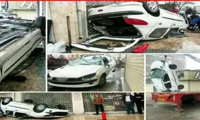 خانم 206 سوار در شهر رشت چپ کرد +عکس