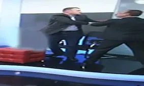 کتک کاری نمایندگان مجلس در برنامه زنده تلویزیونی + فیلم