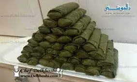 طرز تهیه دلمه برگ مو و روش پیچیدن
