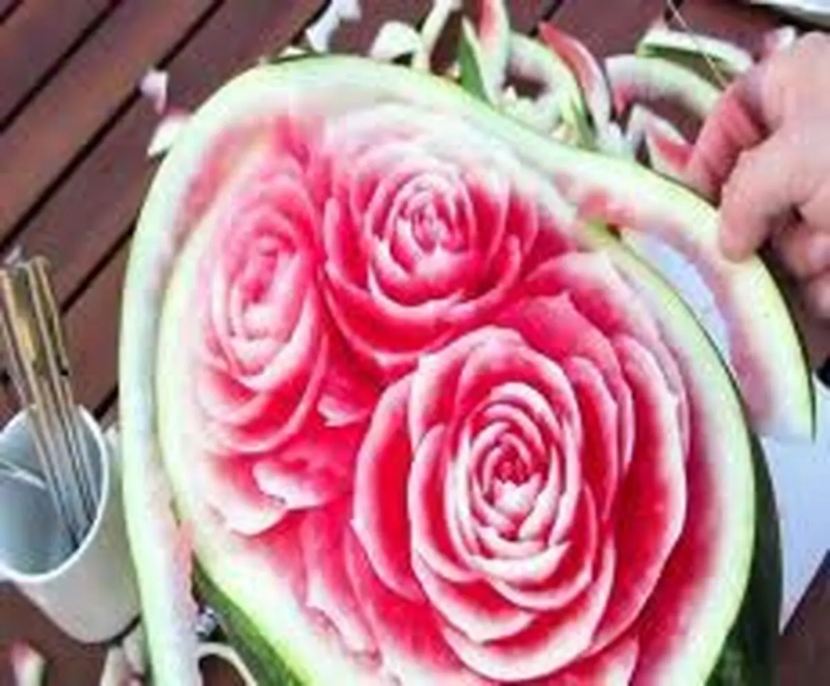 ویژه شب یلدا - میوه آرایی - تزیین هندوانه شب یلدا