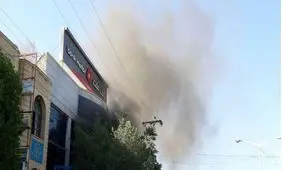 بانکی در شهر ارکواز ملکشاهی طعمه حریق شد