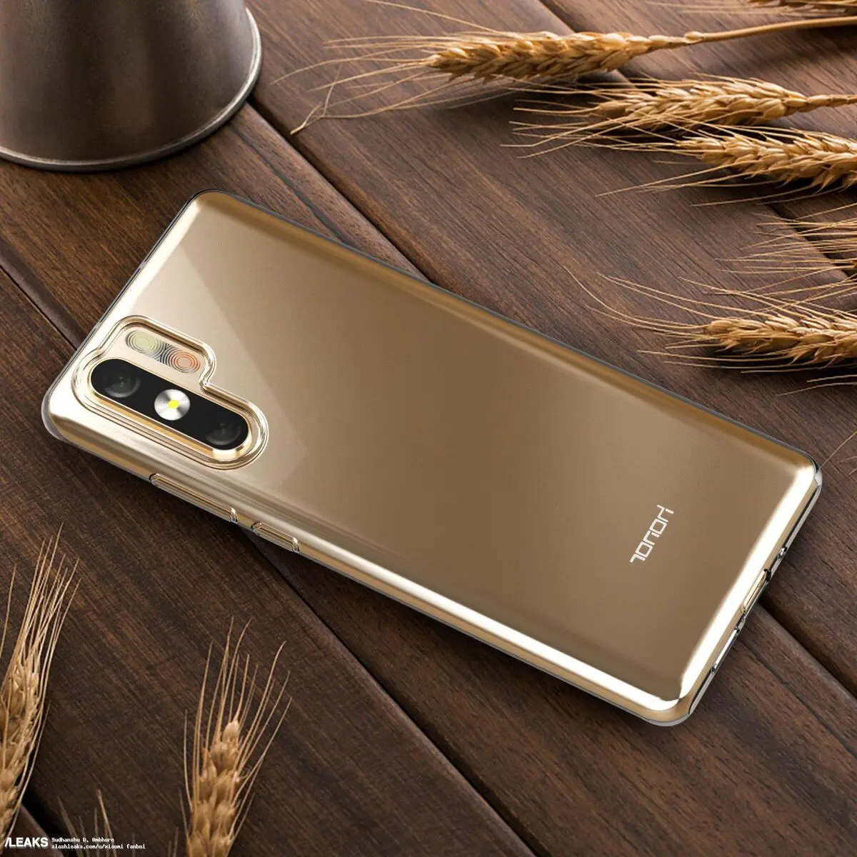 رندر آنر وی ۲۰ (Honor V20) با دوربین دوگانه و تعداد زیادی فلاش منتشر شد