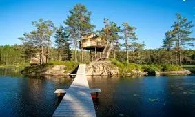 خانه درختی که تبدیل به هتل شد +تصاویر