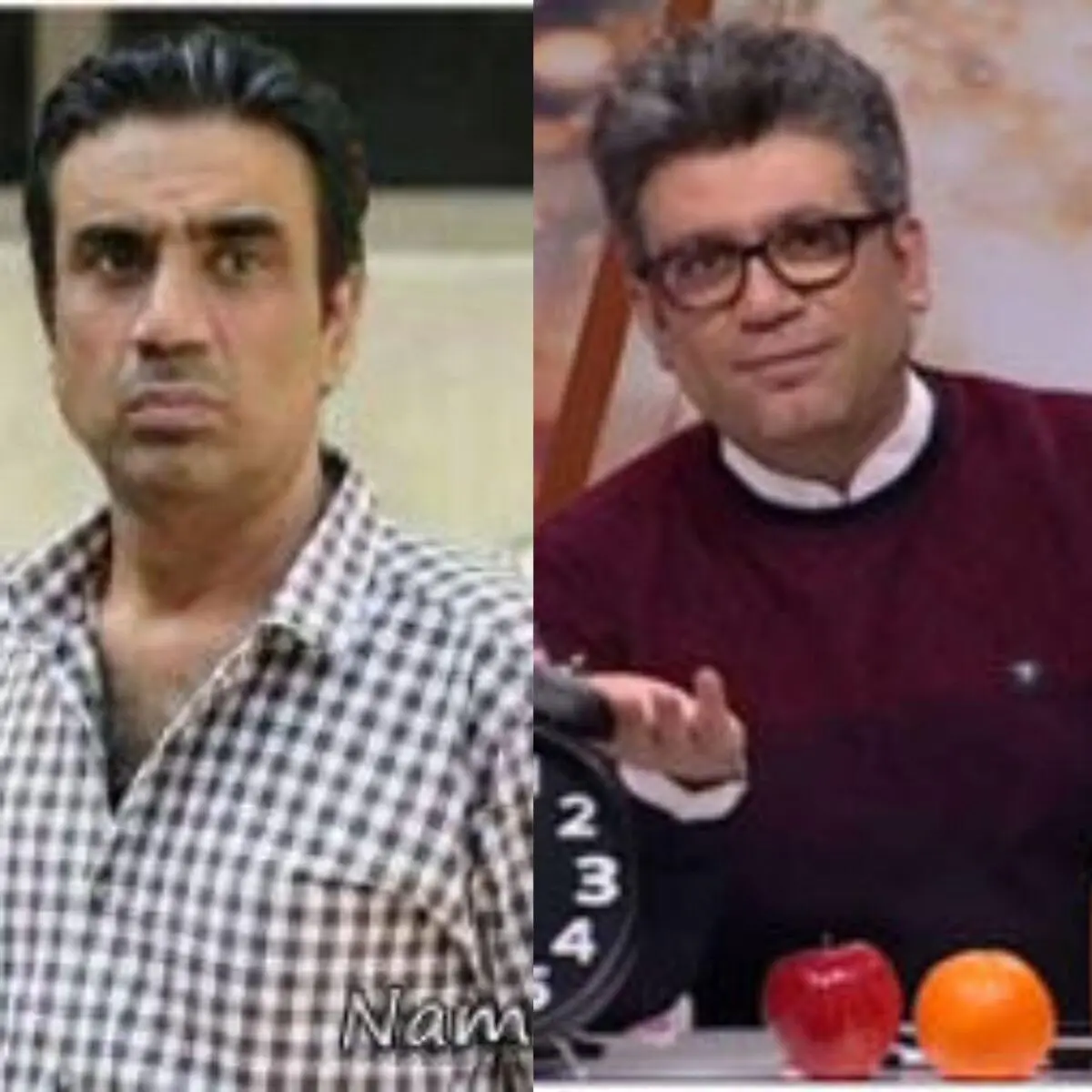ویدئو/دلخور شدن نصرالله رادش وسط برنامه رشيدپور