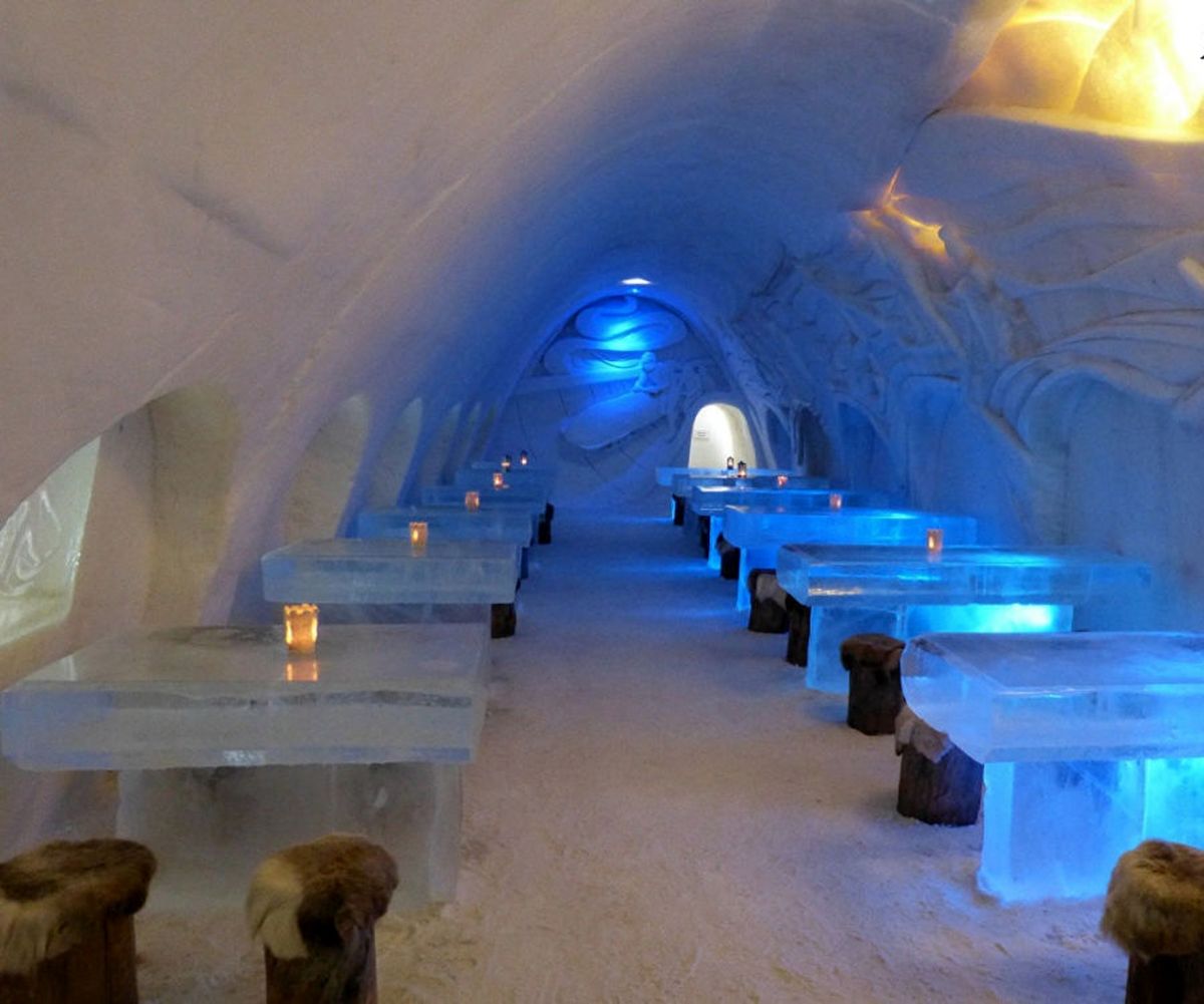 رستوران یخی در فنلاند+عکس