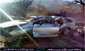 یک کشته و دو زخمی در محور آبیز- حاجی آباد