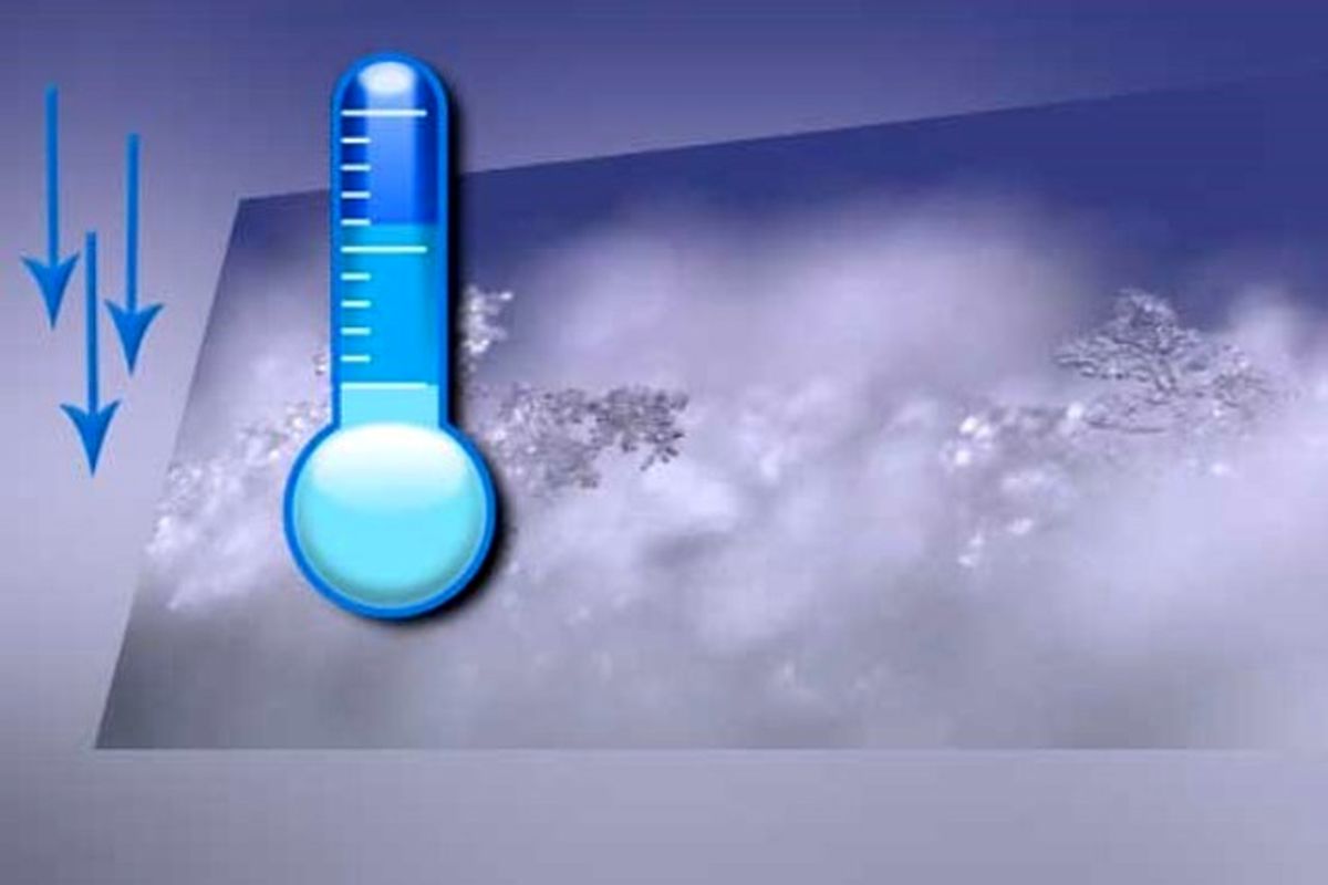 کاهش 10 درجهای دما در تعدادی از استانها