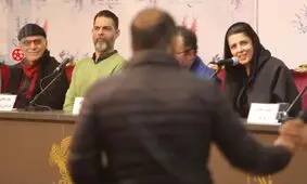 ویدئو/اکران مردمی بمب یک عاشقانه با حضور عوامل فیلم
