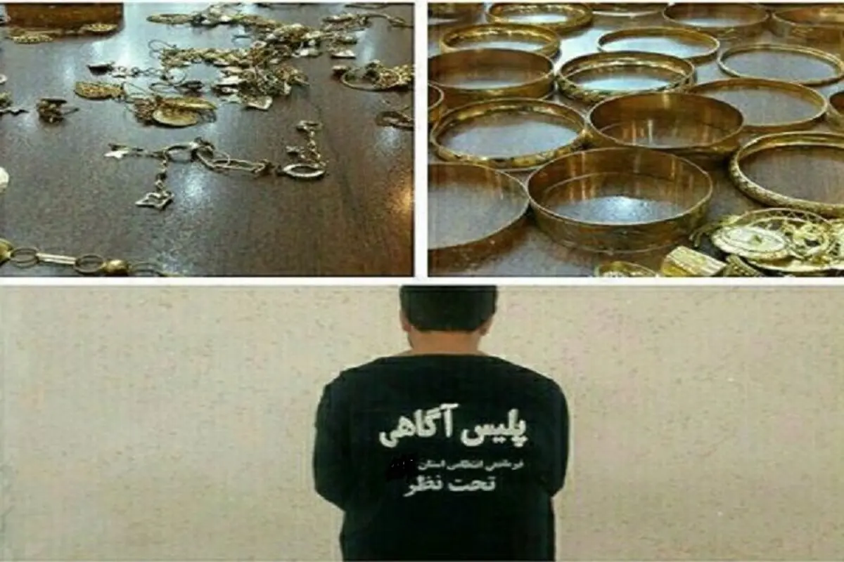 سارق حرفه ای طلا در خواف دستگیر شد