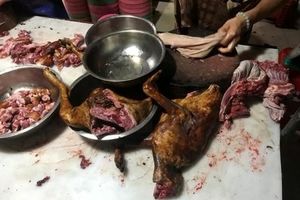 عکس‌های باورنکردنی از خوردن گوشت سگ در چین