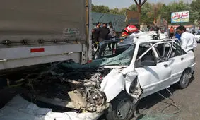 یک کشته و دو مصدوم بر اثر برخورد تریلی و پراید درمحور تربت حیدریه