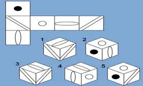 تست هوش مکعب های باز شده