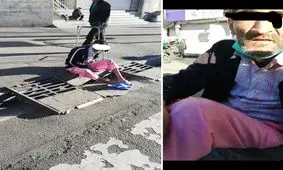 رها شدن یک بیمار در مرکز کرج با لباس بیمارستان