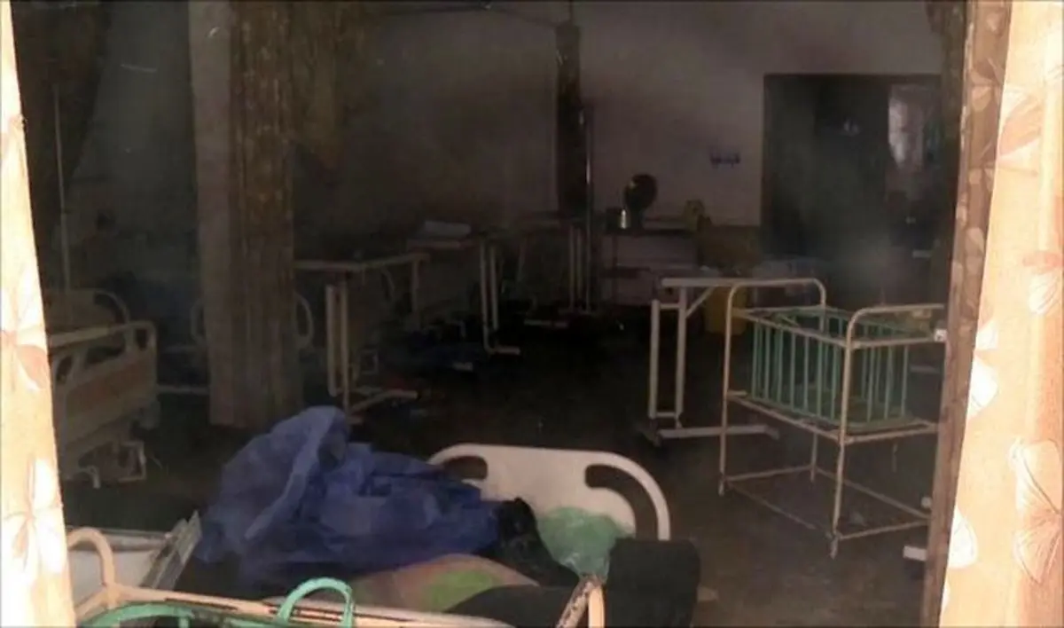 آتش‌سوزی در بیمارستان امام حسین (ع) محمدشهر