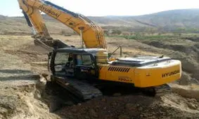 کشف و ضبط بیل مکانیکی در شهرستان بن