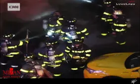 انفجار مهیبی آتش نشانان نیویورک را سوزاند + فیلم