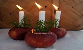 شام شب یلدا یتان را با این شمع های دست ساز رمانتیک کنید!!