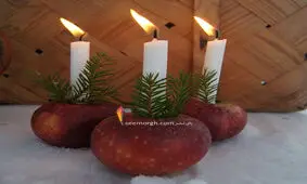 شام شب یلدا یتان را با این شمع های دست ساز رمانتیک کنید!!
