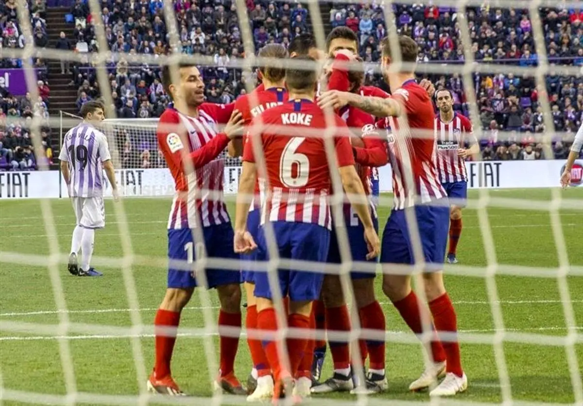 اتلتیکومادرید با برتری دیرهنگام هم‌امتیاز بارسلونا شد