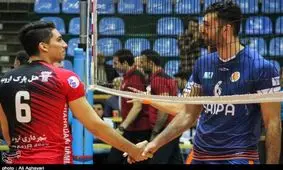 دیدار تیم‌های والیبال شهرداری ارومیه و سایپای تهران به روایت تصویر