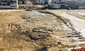 وضعیت خیابان‌های کوی مهدیس بعد از بارندگی + تصاویر