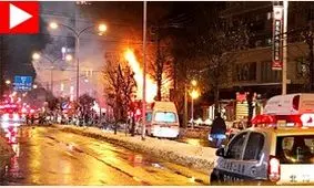 اولین ویدئو از انفجار مهیب رستوران ساپورو