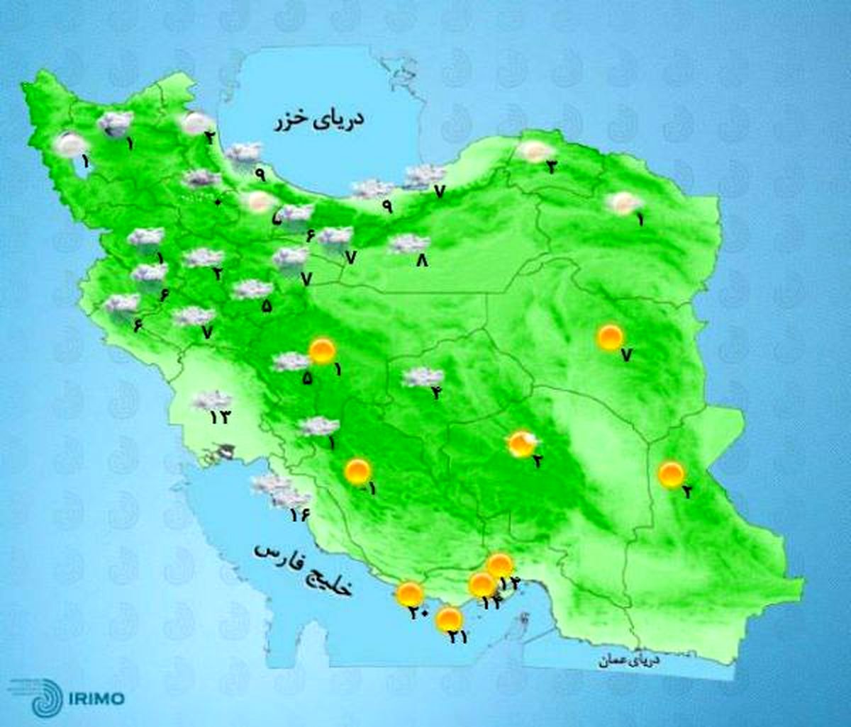 امروز ایران بارانیست/ استانهای نوار غربی کشور میزبان باران هستند