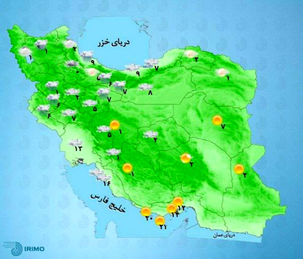 امروز ایران بارانیست/ استان‌های نوار غربی کشور میزبان باران هستند