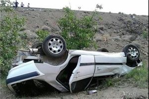 واژگونی مرگبار خودرو در رفسنجان