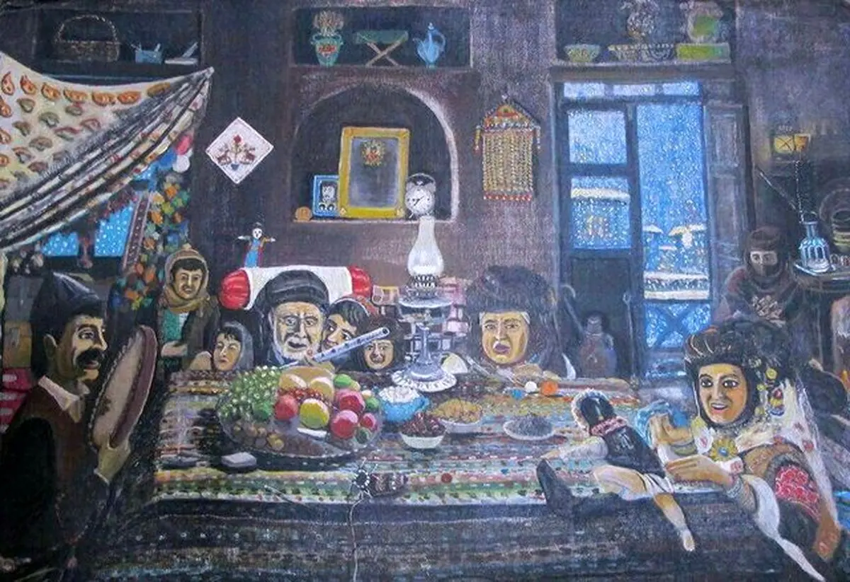 آیین شب یلدا "شه و چله" در کردستان