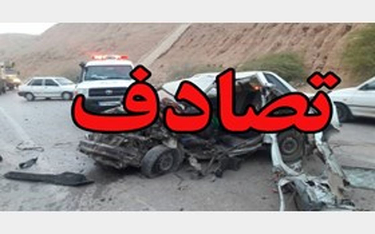 8 مجروح در برخورد سرویس مدرسه با درخت+عکس