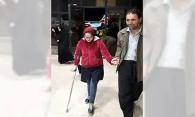 " هانیه" دختر فداکار سرپل‌ذهابی با پای خود به کرمانشاه بازگشت