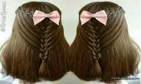 چند مدل بافت مو دخترانه