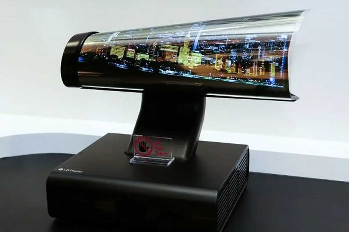 از نوع ۶۵ اینچی!/ تلویزیون لوله شونده ال جی سال آینده عرضه می شود