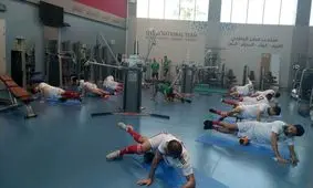 ملی پوشان به سالن بدنسازی رسیدند