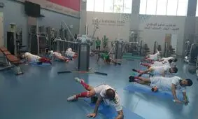 ملی پوشان به سالن بدنسازی رسیدند