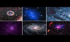 تصاویر حیرت انگیز تلسکوپ چاندرا از کهکشان‌ها