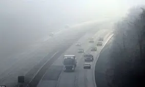 مه شدید آسمان خوزستان را احاطه کرد