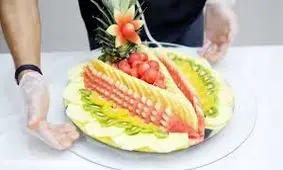 تزیین بشقاب میوه تماشایی شب یلدا