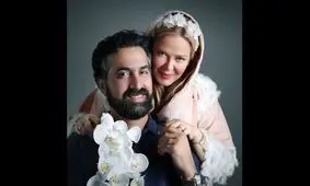 عکس یلدایی بهاره رهنما و همسرش