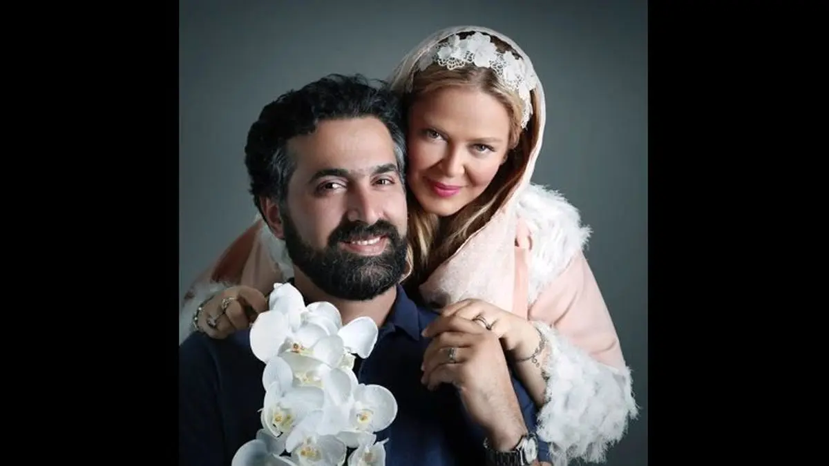 عکس یلدایی بهاره رهنما و همسرش