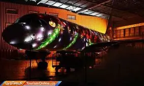 نورپردازی جالب هواپیمای ایرباس به مناسبت کریسمس/ تصاویر